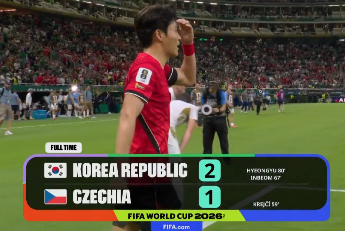 韩国2-1逆转捷克:传控碾压 亚洲足球技术流正名 韩国2-1逆转捷克:传控碾压 亚洲足球技术流正名